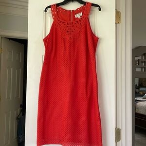 Orange eyelet dress size M